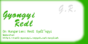 gyongyi redl business card